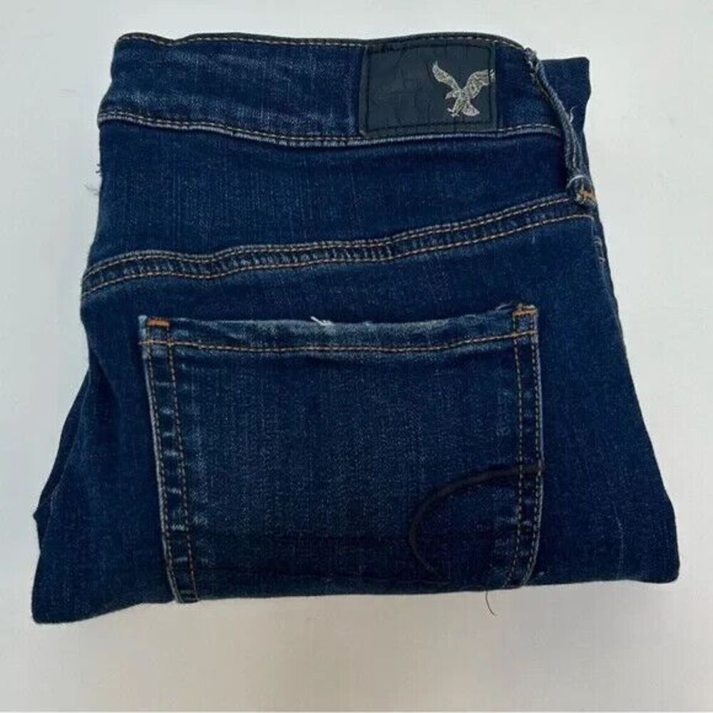 American Eagle Super Stretch Distressed Raw Hem Jeggings‎ size 6